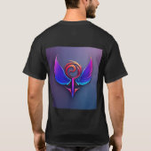 "Freedom's Flight: Majestic Crystal Eagle Icon" T-shirt (Achterkant)