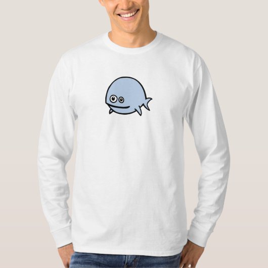 FreeDos Fish - blauw T-shirt (Voorkant)