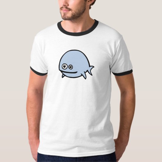 FreeDos Fish - blauw T-shirt (Voorkant)