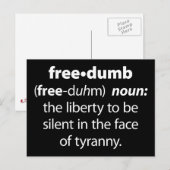 Freedumb Briefkaart (Voorkant / Achterkant)