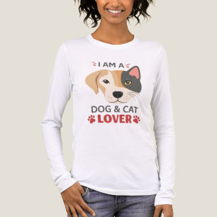 Freefit I AM A Dog & Cat Lover Tri-Blend voor dame Shirt