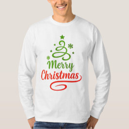 Freefit Merry Christmas Long Sleeve Tee | Festive  T-shirt