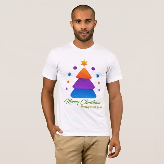 Freefit Merry Christmas Tree Bella+Canvas Tee 🎄 | T-shirt (Voorkant volledig)