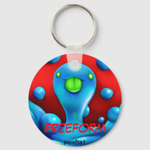 Freeform Happy Sleutelhanger
