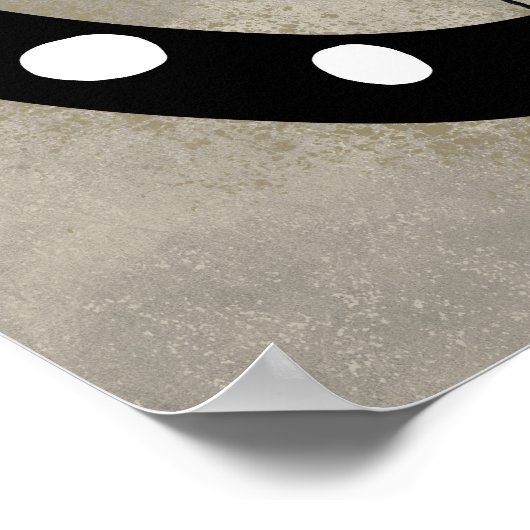 Freeform - Oranje zwart-wit Posters muurkunst (Hoek)