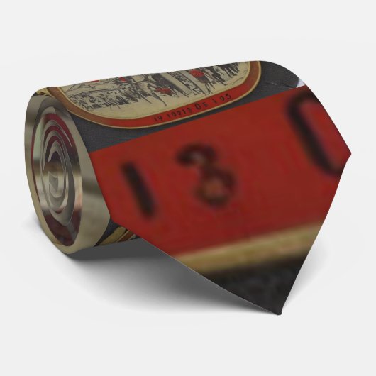 Freeform rood en zwart 13 stropdas (Opgerold)