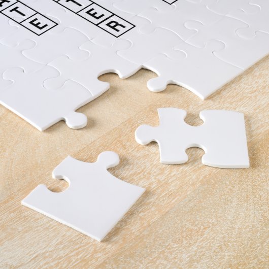 Freegedachte Crossword Legpuzzel (Zijkant)