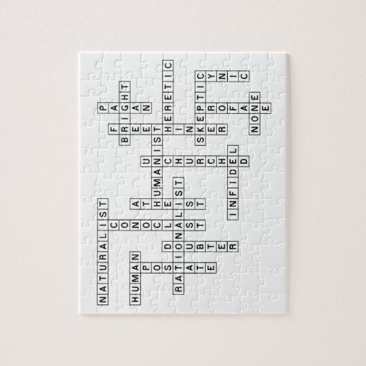 Freegedachte Crossword Legpuzzel (Verticaal)