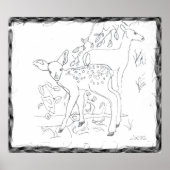 Freehand Pencil-schouderwand Poster (Voorkant)