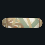 Freehand schilderen door Norman Wyatt Persoonlijk Skateboard<br><div class="desc">Een Norman Wyatt Jr. origineel. Moderne abstracte diepvriesschildering in gedempte aardtonen. Zou er geweldig uitzien op een roomkleurige wand,  een schelpkussen of als een ontwerp op een bruin shirt. Hoe zal je de jouwe aanpassen?</div>