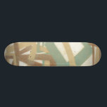Freehand schilderen door Norman Wyatt Persoonlijk Skateboard<br><div class="desc">Een Norman Wyatt Jr. origineel. Moderne abstracte diepvriesschildering in gedempte aardtonen. Zou er geweldig uitzien op een roomkleurige wand,  een schelpkussen of als een ontwerp op een bruin shirt. Hoe zal je de jouwe aanpassen?</div>