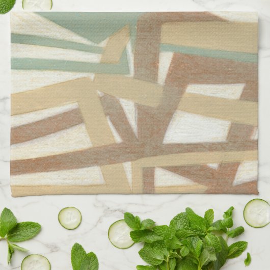 Freehand schilderen door Norman Wyatt Theedoek (Gevouwen)