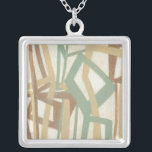Freehand schilderen door Norman Wyatt Zilver Vergulden Ketting<br><div class="desc">Een Norman Wyatt Jr. origineel. Moderne abstracte diepvriesschildering in gedempte aardtonen. Zou er geweldig uitzien op een roomkleurige wand,  een schelpkussen of als een ontwerp op een bruin shirt. Hoe zal je de jouwe aanpassen?</div>