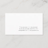 Freehand Script Creative-minimalistisch Trendy-pla Visitekaartje (Achterkant)