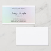 Freehand Script Elegant Professional Modern Plain Visitekaartje (Voorkant / Achterkant)