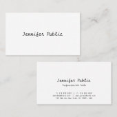  Freehand Script-minimalistische moderne trendy Visitekaartje (Voorkant / Achterkant)