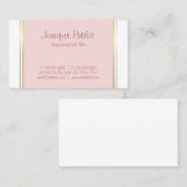 Freehand-scripttekst elegant, stijlvol en tendy visitekaartje (Voorkant / Achterkant)