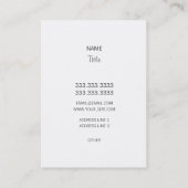 Freehand Simple Plain Visitekaartje (Achterkant)