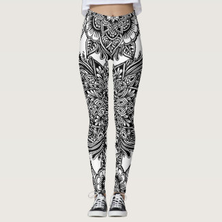 Freehand, volledige pagina B&W Leggings