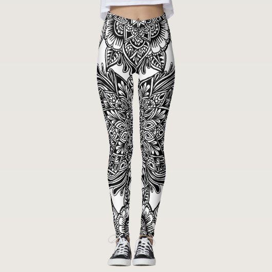 Freehand, volledige pagina B&W Leggings (Voorkant)