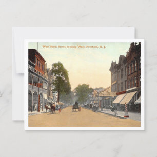 Freehold NJ West Main St 1910's Briefkaart