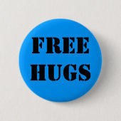 FREEHUGS RONDE BUTTON 5,7 CM (Voorkant)