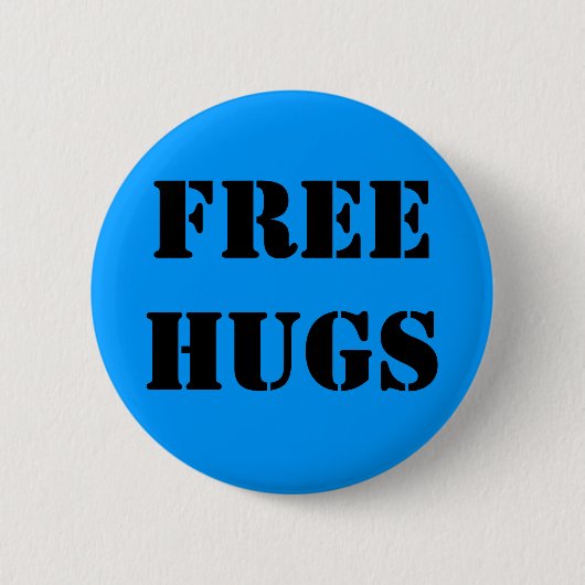 FREEHUGS RONDE BUTTON 5,7 CM (Voorkant)
