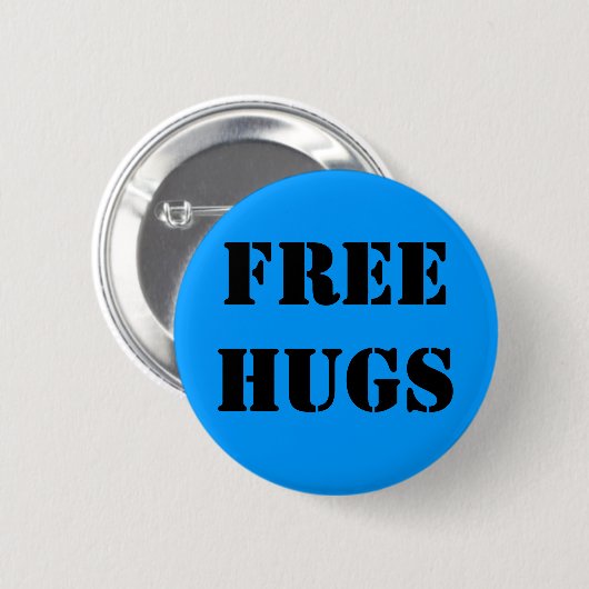 FREEHUGS RONDE BUTTON 5,7 CM (Voorkant /achterkant)