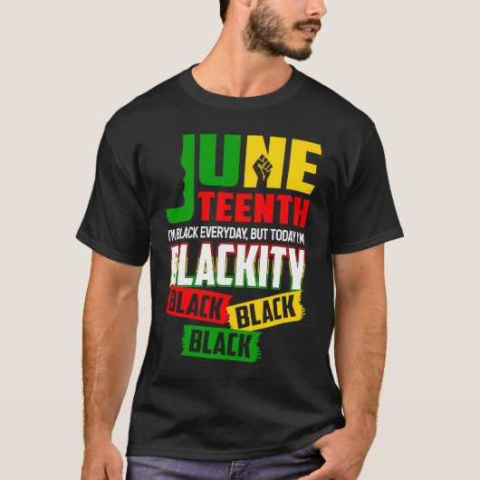 Freeish 1865 Black History Pride African American  T-shirt (Voorkant)