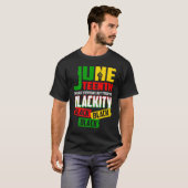 Freeish 1865 Black History Pride African American  T-shirt (Voorkant volledig)