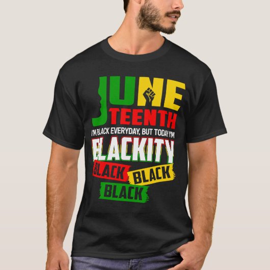 Freeish 1865 Black History Pride African American T-shirt (Voorkant)