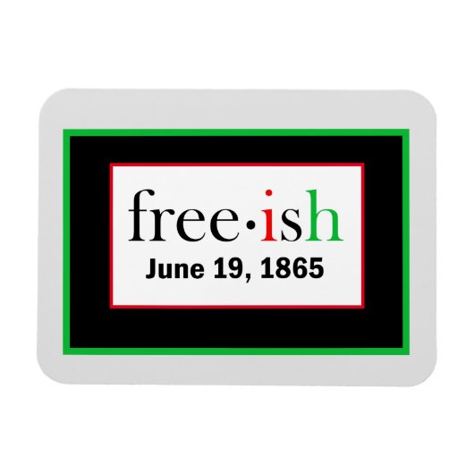 Freeish Juneteenth Flexible Photo Magnet Magneet (Horizontaal)