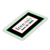 Freeish Juneteenth Flexible Photo Magnet Magneet (Linkerzijde)