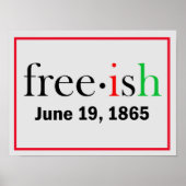 Freeish Juneteenth Value Poster Paper (Matte) (Voorkant)