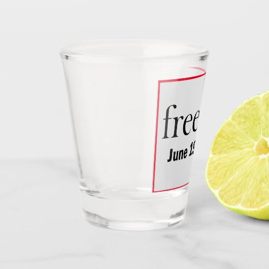 Freeish Junetetiende Shot Glas (Links)