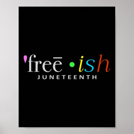 Freeish zwarte geschiedenis Juneteenth Celebration Poster (Voorkant)