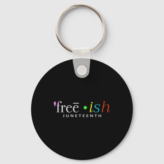 Freeish zwarte geschiedenis Juneteenth Celebration Sleutelhanger (Voorkant)
