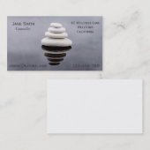 Freelance Counselor Therapeut Zenstenen Visitekaartje (Voorkant / Achterkant)