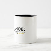 Freelance definitie tweekleurige koffiemok (Center)