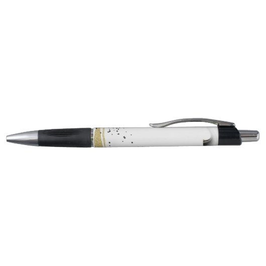 Freelance design Abstracte QR-code Gold Black Squa Pen (Bovenkant)