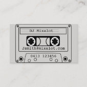 Freelance DJ Disk Jockey party retro muziek Visitekaartje (Voorkant)