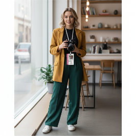 Freelance Fotograaf Badge in Bright Fuchsia