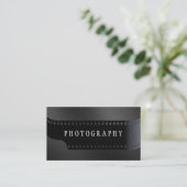 Freelance fotograaf filmrolcamera Black Visitekaartje (Staand voorkant)