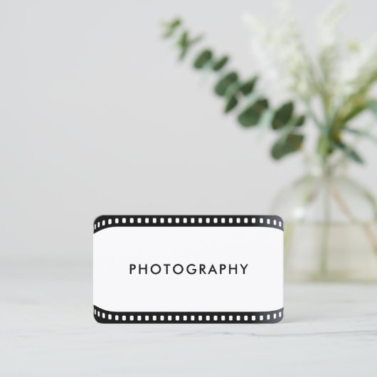 Freelance fotografe filmrolcamera White Busi Visitekaartje (Staand voorkant)