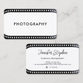 Freelance fotografe filmrolcamera White Busi Visitekaartje (Voorkant / Achterkant)