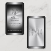 Freelance journaliste, metaaleffectfenix visitekaartje (Voorkant / Achterkant)