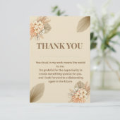 Freelance klant bedankkaart | Professionele bus (Staand voorkant)