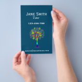 Freelance leraar of leraar voor elk onderwerp flyer (Hand)