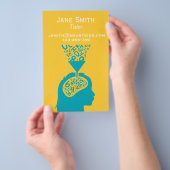 Freelance leraar of leraar voor elk onderwerp flyer (Hand)