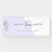 Freelance Makeup Artist of Salon Custom Logo Spandoek (Horizontaal)